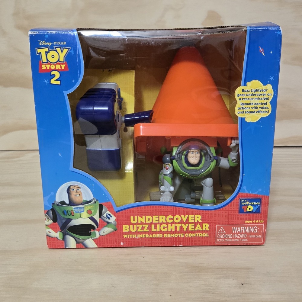 Disney Pixar Toy Story 2 Undercover Buzz Lightyear with Infrared Remote Control